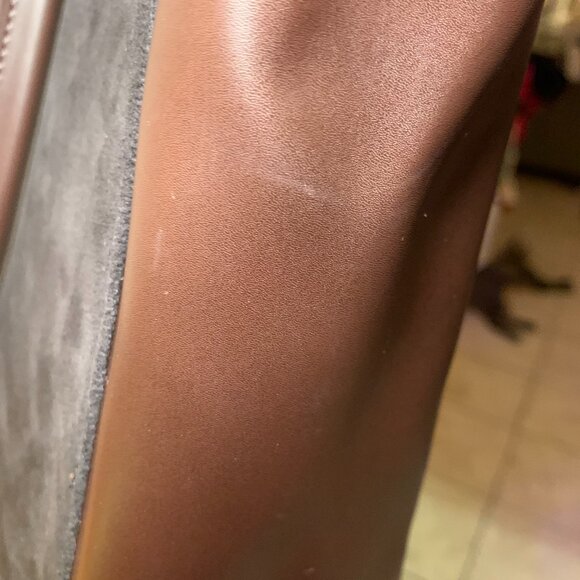 Hermes Like Suede Tote Bag - Picture 10 of 16
